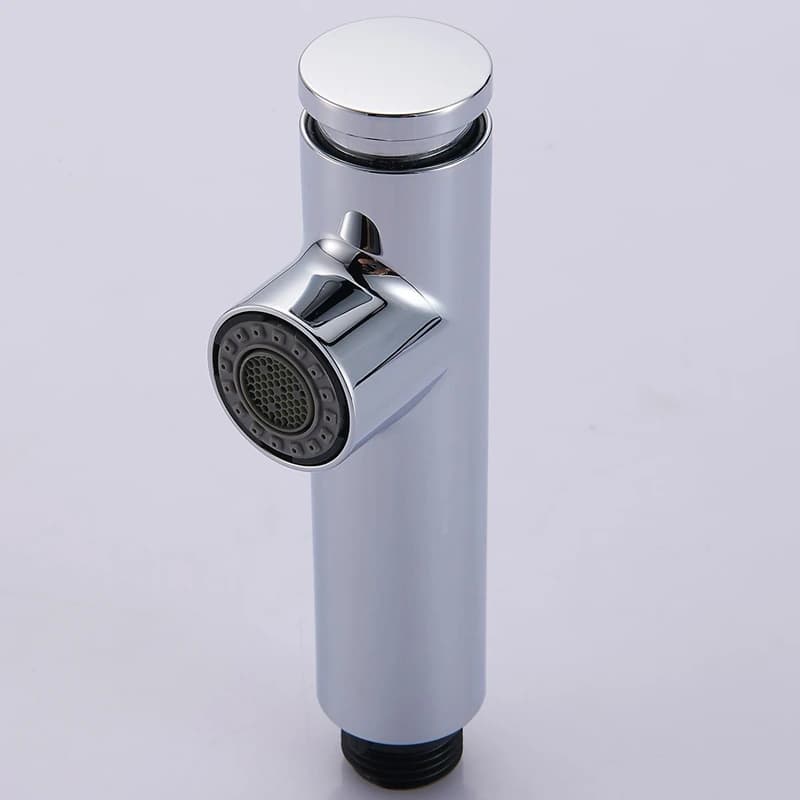 Kitchen Faucet Accessories ABS Chrome Silver Sink Kitchen Pull Down Faucet Dual Spray Spout Shower Head