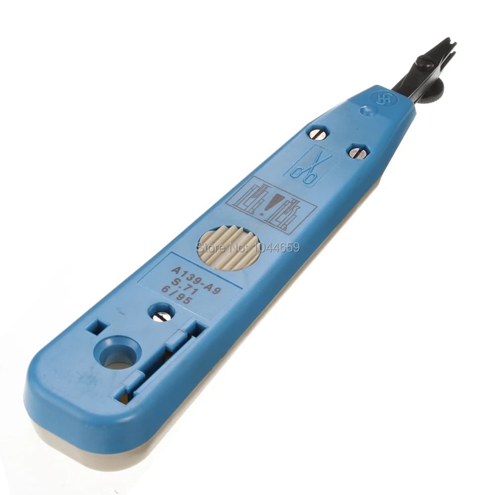 Ethernet Network Patch Panel Faceplate Punch Down Tool Professional Telecom Blue Tools Punch Down Tool