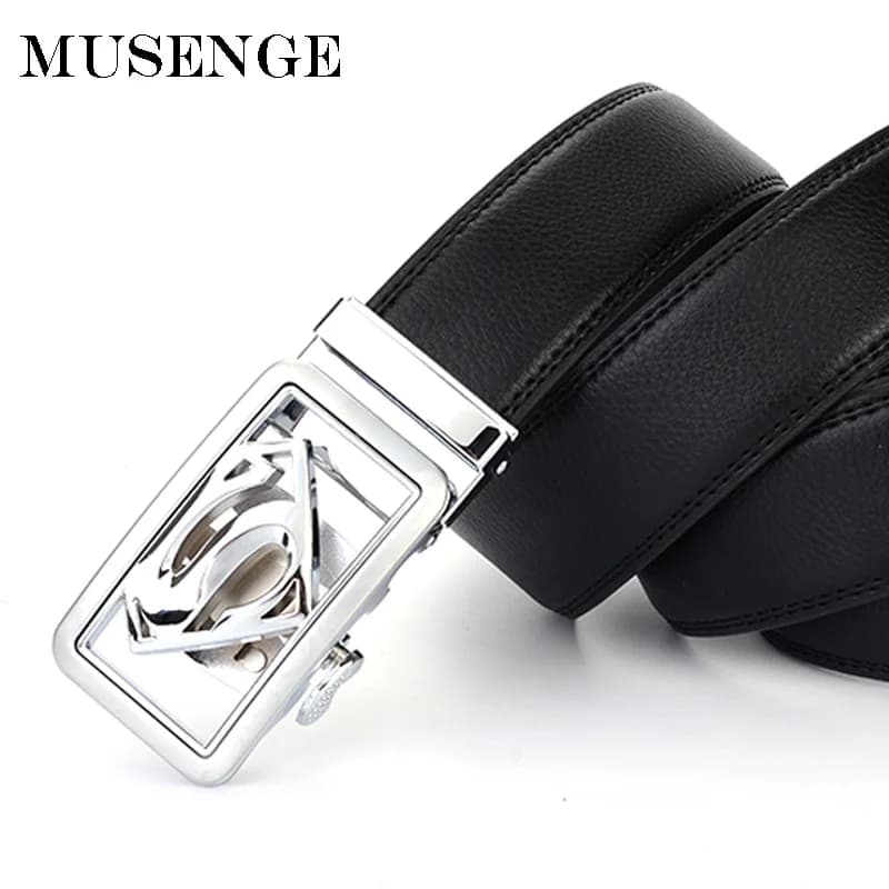 Genuine Leather Belt Men Designer Belts Mens High Quality Male Automatic Buckle Ceinture Homme Cinturones Hombre Cinto Masculino