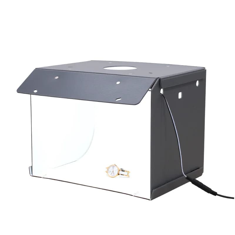 New SANOTO Mini Photo Studio Box Photography Backdrop Portable Softbox LED Light Photo Box Fold Photo Studio Soft Box