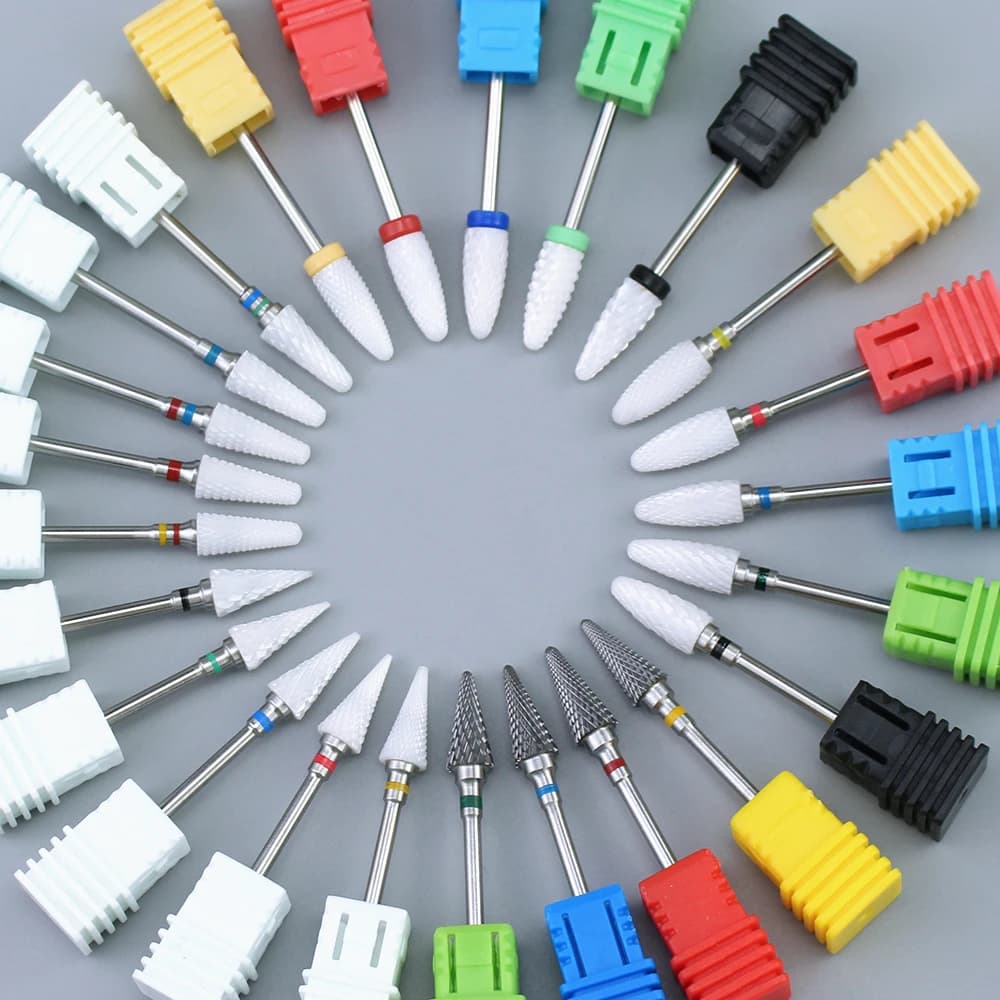 Nail Milling Cutter Ceramic Nail Drill Bit Electric for Manicure Drill Bits Machine Accessory Pedicure Remove Nail Polish