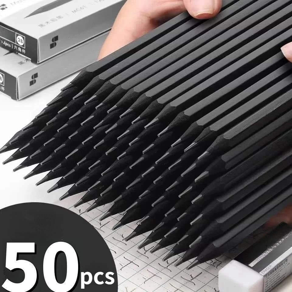 10/20/30pcs/set 2B HB Wooden Lead Pencils Black Wood Graphite Pencil Set Wood-Cased Pencils for Office School Writing Supplies