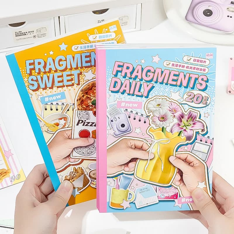 Mr.Paper 20 Sheets Life Handbook Mechanism Material Book DIY Journal Scrapbook Collage Decorative Craft Supplies
