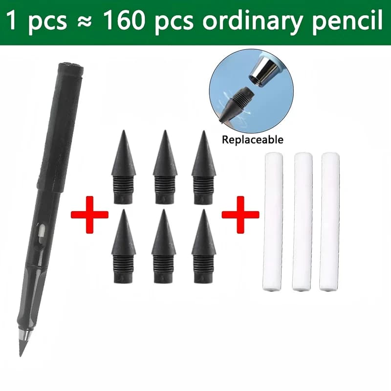 10 Pcs/Set Unlimited Eternal new Pencil No Ink Writing Magic Pencil for Writing Art Sketch Stationery kawaii pen school supplies