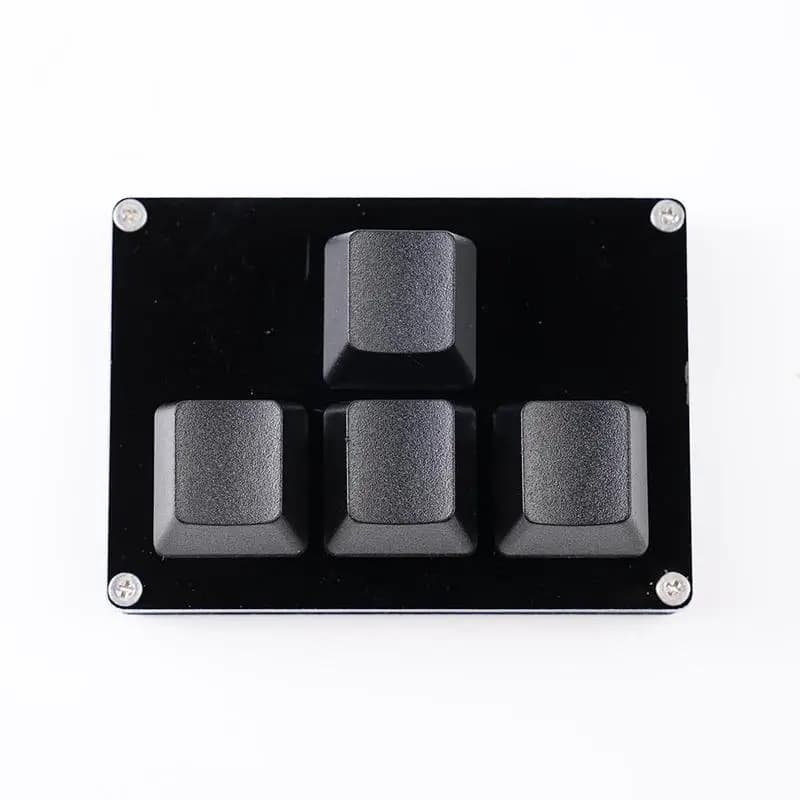 4 Keys Mini Keyboard Direction Arrows Keypad Up Down Left Right DIY Custom Programming Shortcuts USB Mechanical Keypad White