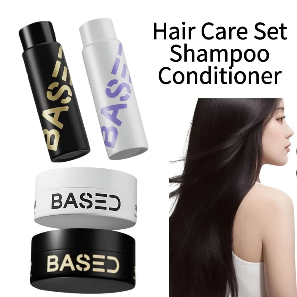 Men Women Hair Care Set Shampoo Conditioner Cleaning Volumizing Perfect LooksTexturizing Long-Lasting Defining Cream Shaping