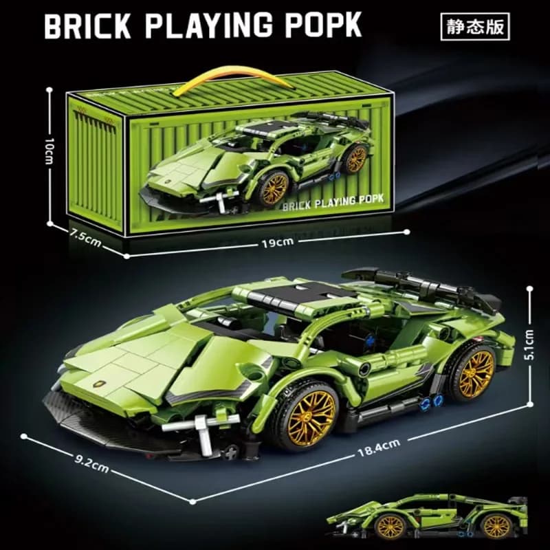 Hot Technical Building Blocks Car Racing Sport Speed Vehicle Model City Mechanical Super Bricks Puzzle Toys Adult Gift