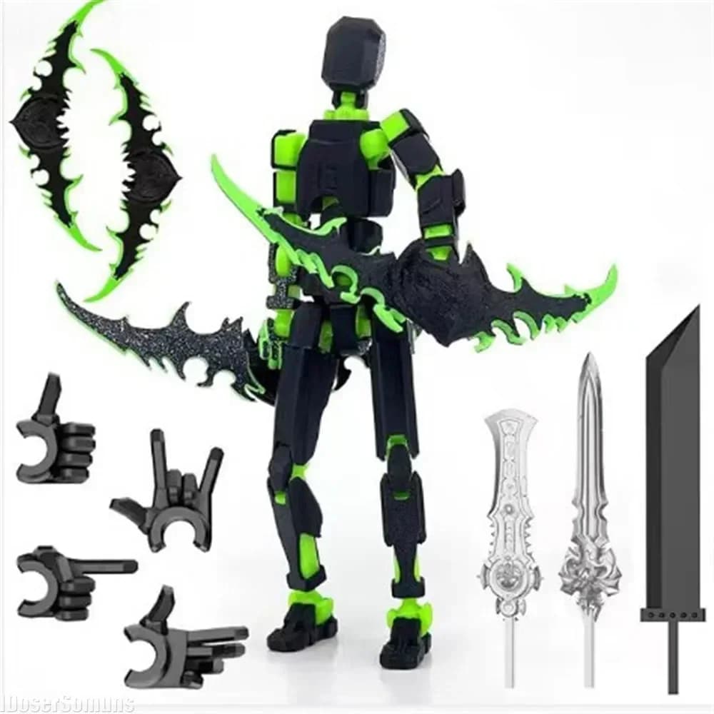 DIY Dummy 3D Printed 13 Figure Toys Movable Shapeshift Robot Action Figures Mannequin Decompression Toys for Boy Gifts