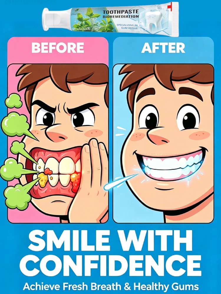 Oral Care Toothpaste, Gum Care Support, Fresh Breath & Clean Sk!n Feeling
