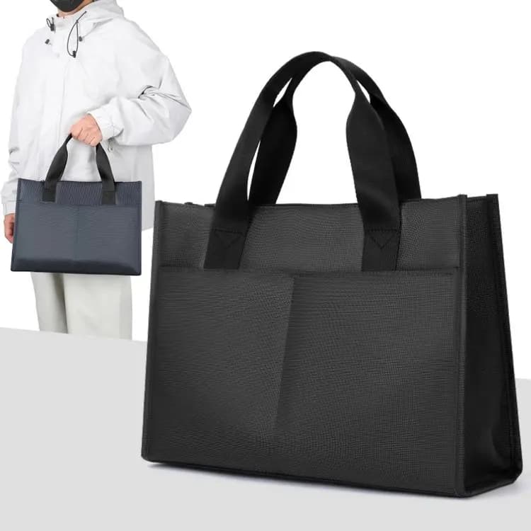 Large Capacity Oxford Cloth Men's Briefcase Casual Business Multi-layer Computer Bag Handbag for Commuting And Leisure