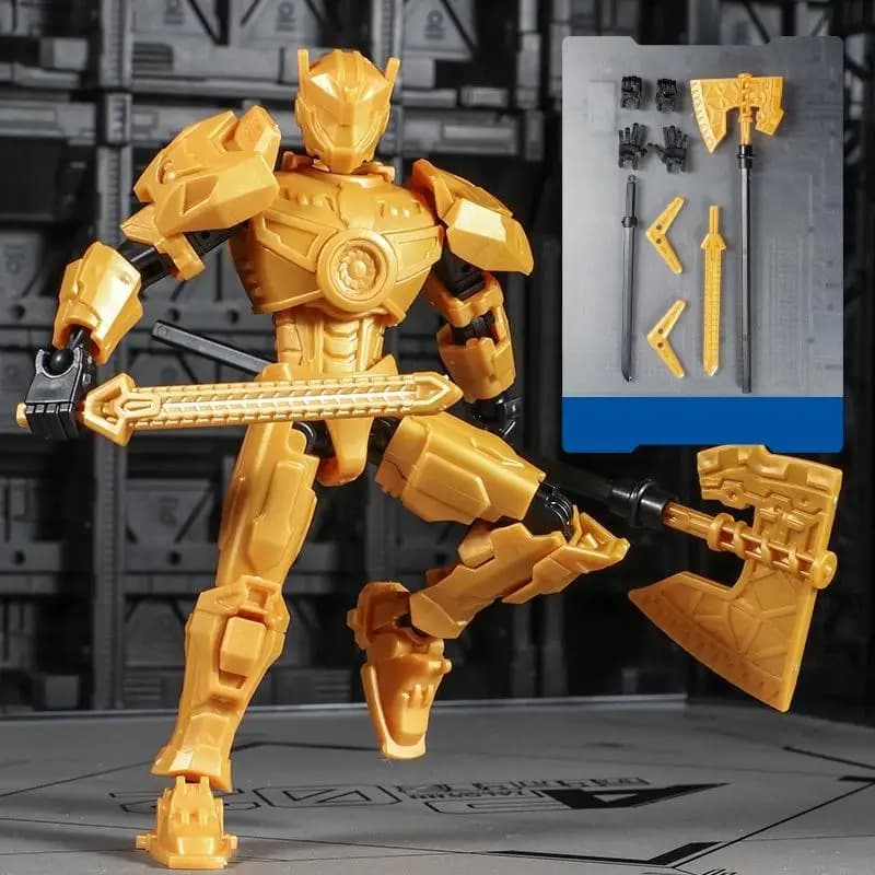 Multi Color Mecha Action Figure Movable Joints Independent Skeleton Suitable for Collection & Play Toy for Boys