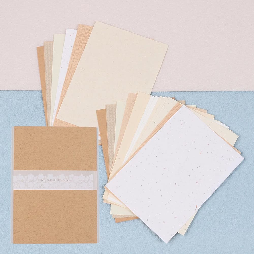 20Pcs Textured Scrapbook Paper Mixed Special Craft Paper for DIY Scrapbooking Art Crafts Junk Journalling