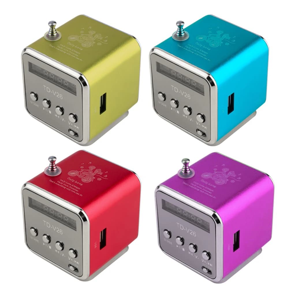 Portable Sound Audio Support Mini Radio FM Digital Receiver Portable Speakers with Receiver MP3 Music Player