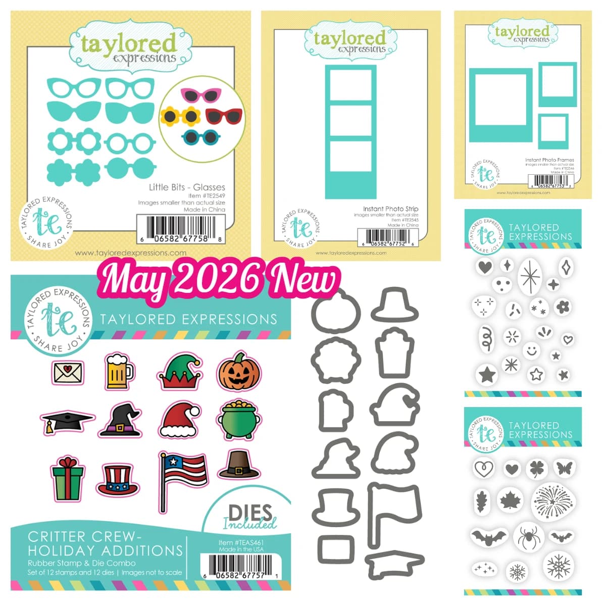 Scrapbooking Stamps New 2026 Holiday Additions Clear Stamps and Metal Cutting Dies for DIY Craft Making Greeting Card Decoration