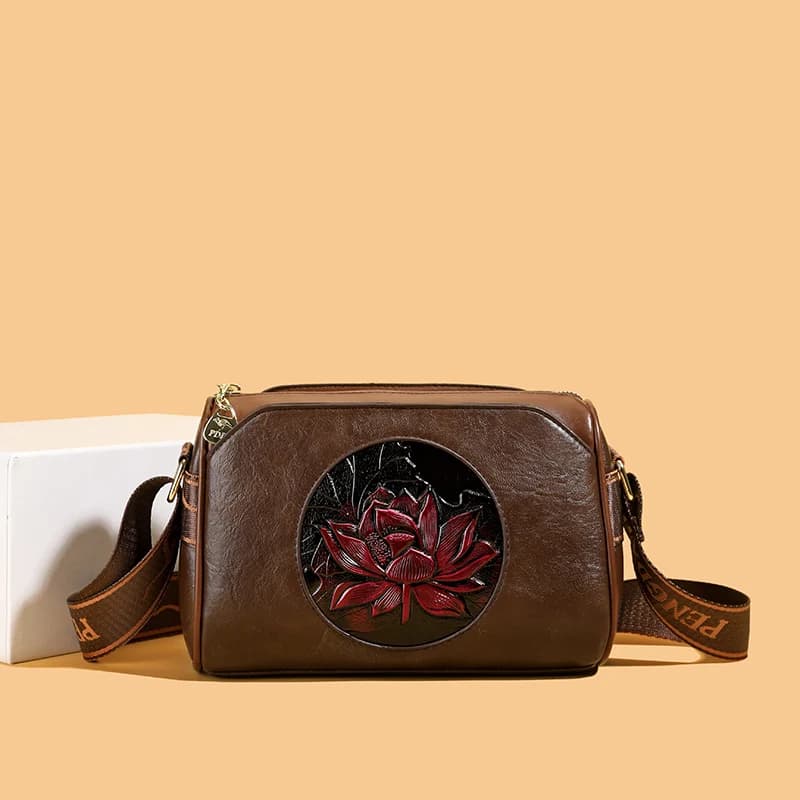 Women's Shoulder Bag Famous Brand Elephant Embroidered Female Messenger Bags Wallet High Quality Leather Girl Bolsas Sac A Main