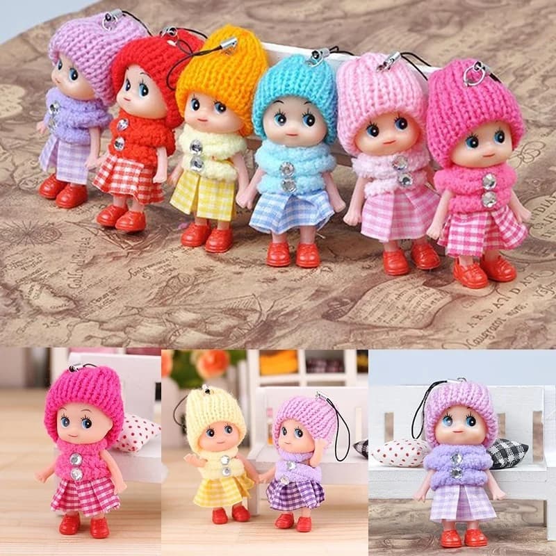 New 5 Pcs Kids Toys Soft Baby Dolls Toy Mini Doll For Girls Random Colors Wholesale