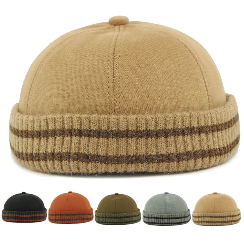 HT4856 Bomber Hat New Autumn Winter Hats for Men Women Knitted Beanies Solid Adjustable Skull Cap Male Female Casual Earflap Cap