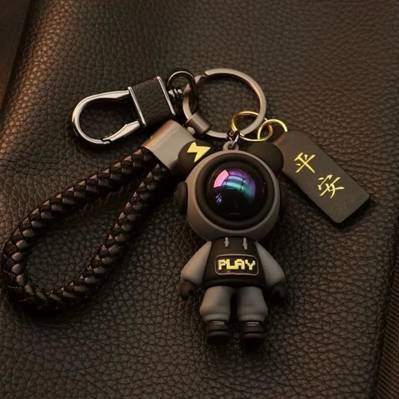 Interior Decor Accessories High-end Starry Sky Keychain Cartoon Cute Car Keychain Boy Keychain Pendant Key Small Gift