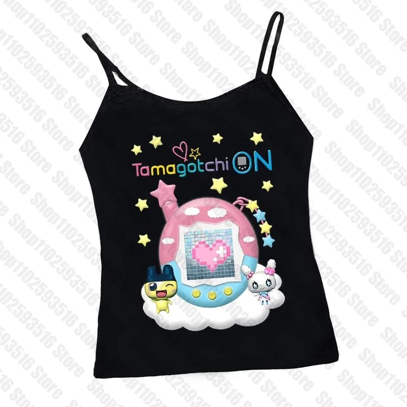 Woman Clothing Top Women Tops Sexys Grunge Clothes Y2k Emo 90s Clothes Vintage 2000s Tops With Suspenders Women's Corset Summer