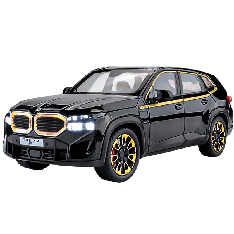 1/24 The XM Alloy Car Models Toy Diecasts Off-road Vehicles with Light Sound Pull Back Function SUV Car Toys Boys Gifts