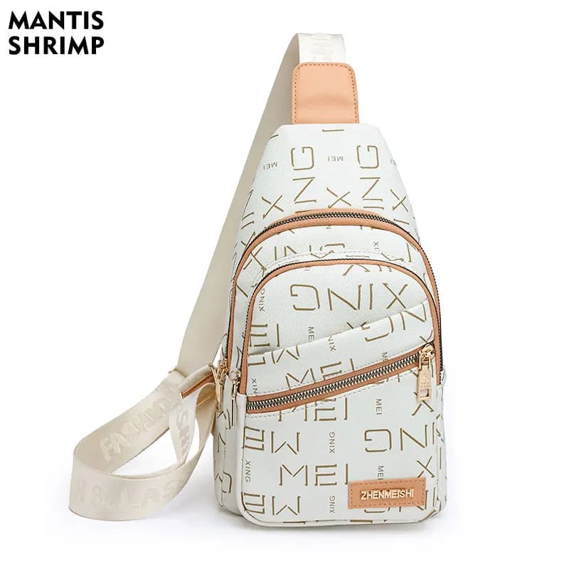 Women Bag new fashion Chest Bags for Women Ladies Sling Pack Chest Pack PU Leather Crossbody Bag Short Trip Shoulder Bags Luxury