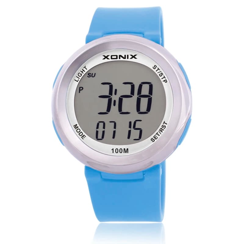 2024 New Women Sports Watch Waterproof 100m Digital Led Lighting Outdoor Swim Diver Girl Sport watch Relogios Femininos CB