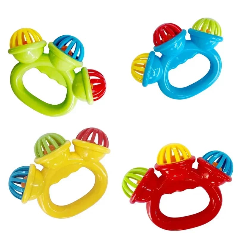 Newborn Baby Infants Rattles Toy Comfort Soothing Soother Sound Toddler Hand Grasp Ability Training Kids Boys Girl Toy 0-3 Years