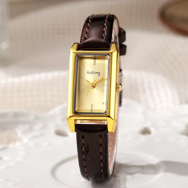 Luxury Watches for Women Retro Female Watch Ladies Belt Black Quartz Wristwatches Montre Femme Relogio Feminino Gifts