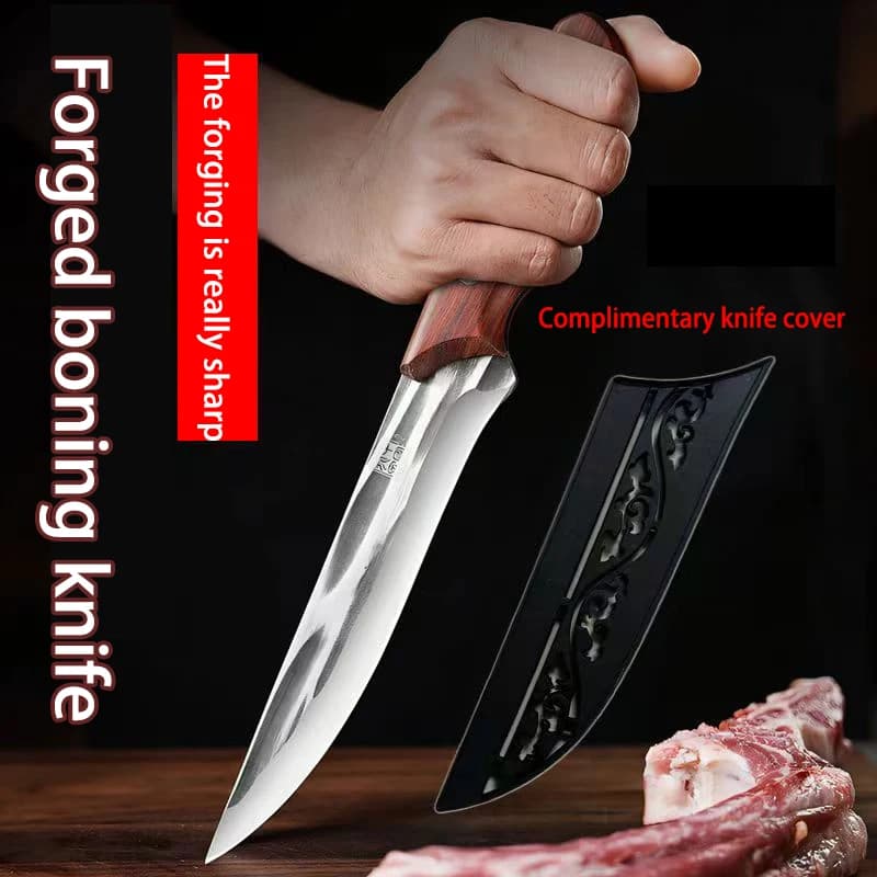 Kitchen knives, forged boning knives, professional high-hardness slaughter knives for the kitchen, Japanese chef's fruit knives