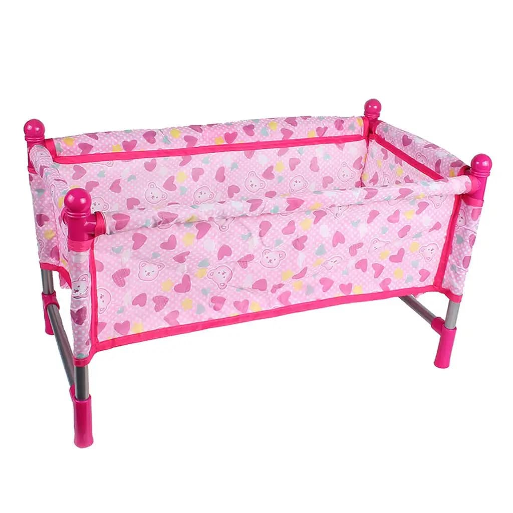 Simulation Baby Doll Bed Crib Furniture Toy Toddler Crib Plastic for 9 -12reborn Doll Nursery Room Decoration Birthday Gifts