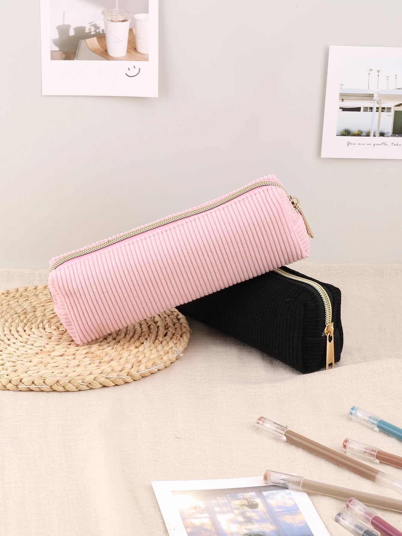Durable Pencil Case Pouch Pen Bag School Pencil Cases With Zipper Back To School Kawaii Stationery Novelty Gifts Pencil Case