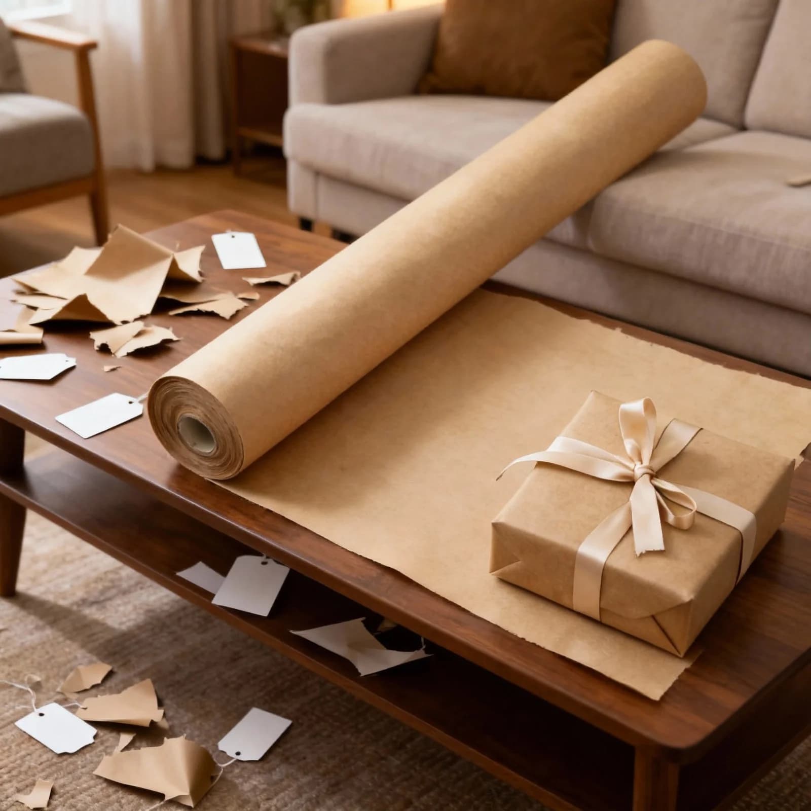 Kraft Paper Roll 1 Roll Heavy Duty Brown Wrapping Paper for Gifts Flowers Crafts Packaging Material Craft Wrapping Papers