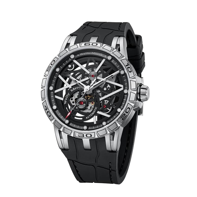 WM Watch Mechanical Watch, 8205 movement, 316L stainless steel case, sapphire crystal glass, 50m water resistance WM143M
