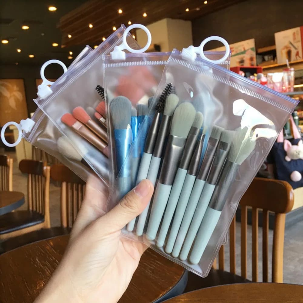 Makeup Brush Complete Set of Small 8 Beauty Tools Portable Set Eye Shadow Brush Foundation Make-up Brush Powder Blusher Brush