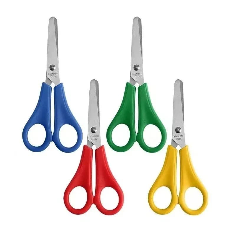 Scissors DIY Handmade Scissors Safety Ruler Scale Scissors Stationery Student School office supplies Scale stationery cute pen