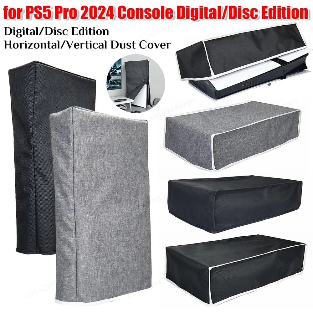 Dust Cover for Playstation 5 Pro Accessories Scratchproof Cover Vertical/Horizontal Dust Protector Guard for PS5 Faceplates