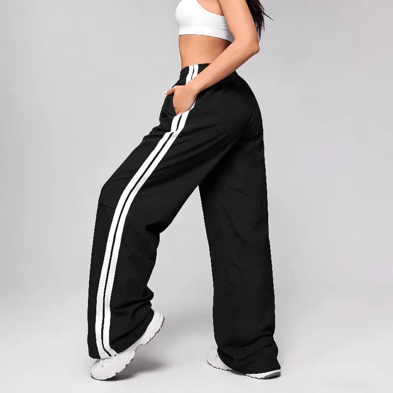 Women High Waist Slim Wide Leg Pants Elegant Breathable Casual Summer Trousers with Pockets Elegant Workwear and Daily Wear