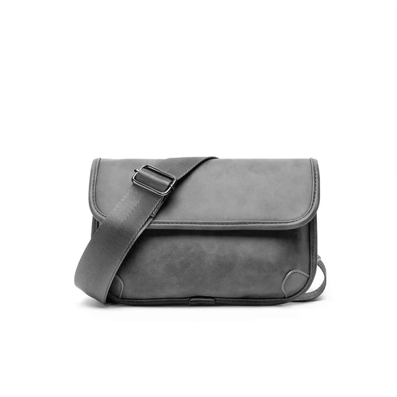 New Trendy Men's Crossbody Bag Single Shoulder Cross Body Bags Men Fashion Brand Design Shoulder Bag Gray Small Square Bag Mens