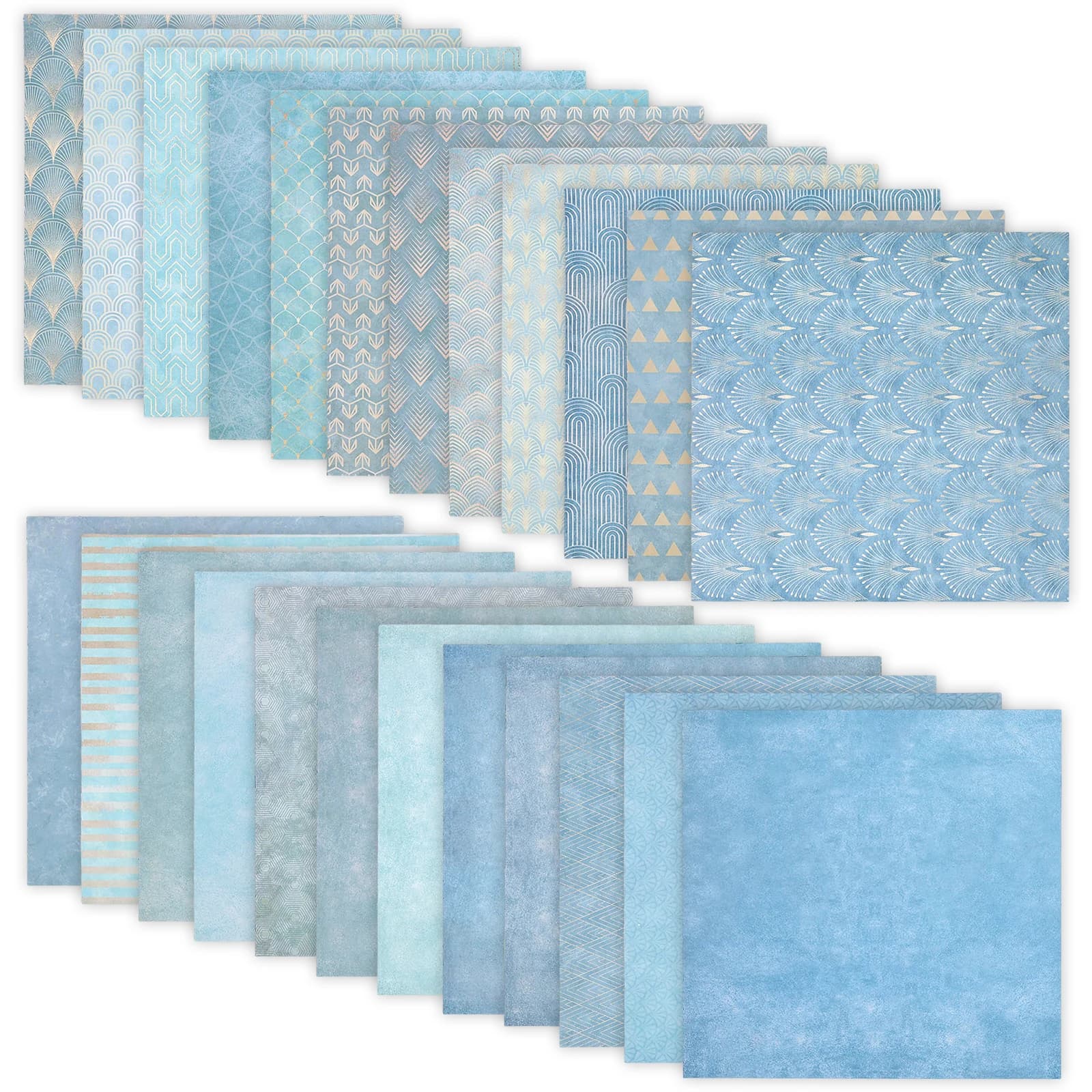24 Sheets Double Sided Scrapbook Paper 12x12 Inch Decorative Craft Paper Decorative Scrapbooking Papers for Handbook Card Making