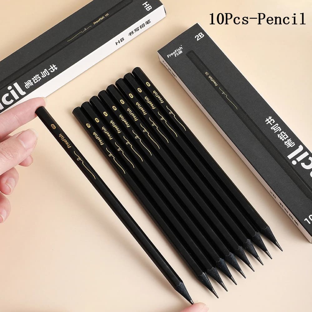 10/20 Pcs 2B/HB Pencils Simple and Elegant Write Smooth For Student Write Painting Sketch Architectural Drawing School Supplies