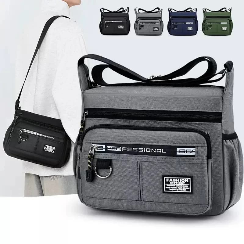 2026 Men's Messenger Bag Crossbody Shoulder Bags Men Small Sling Pack For Work Business Waterproof Oxford Packs Satchel Purse