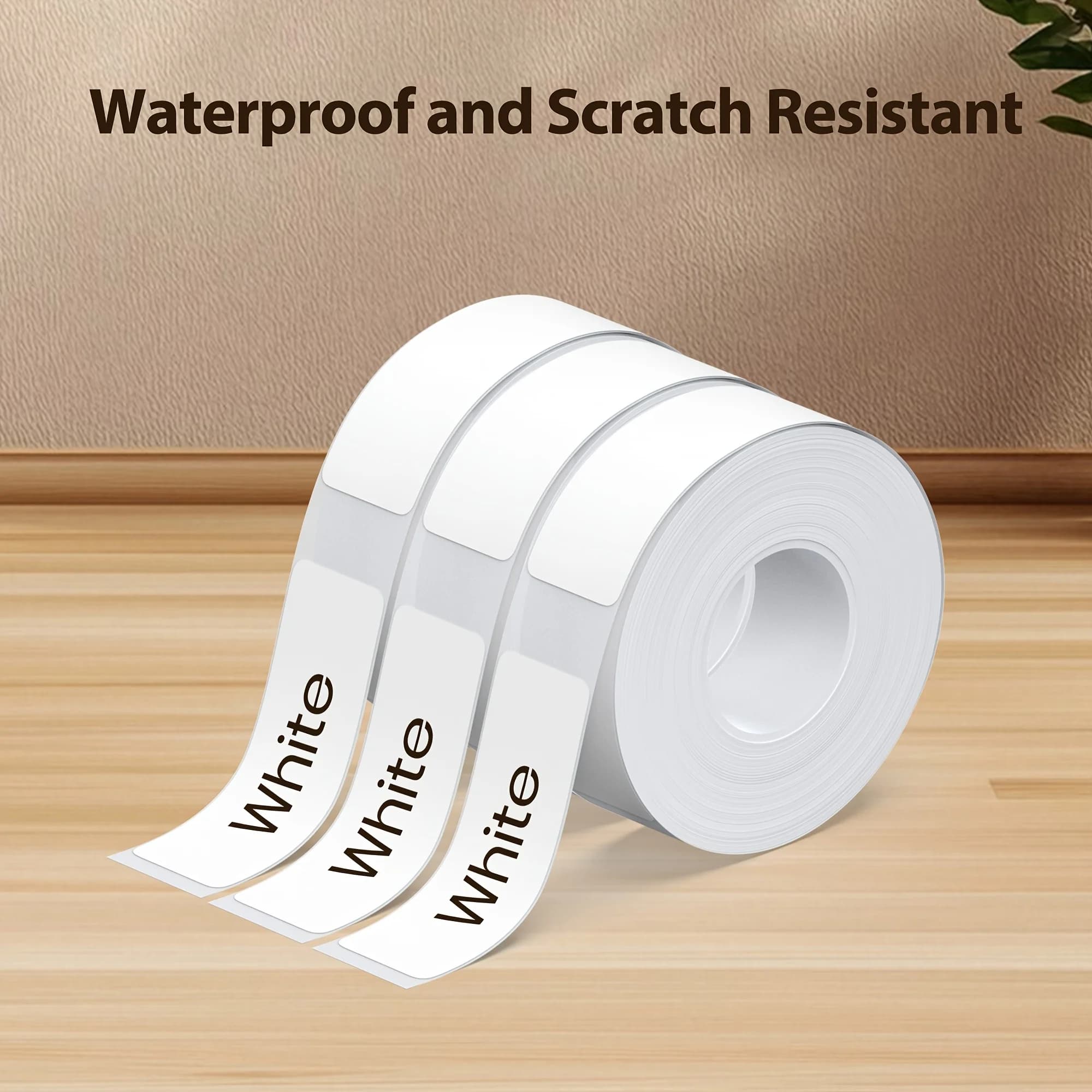 480Sheets 3Rolls 12x40mm Laminated Label Paper 160Sheets/Roll Compatible P21 Label Printer Long Lasting for Home Office Product