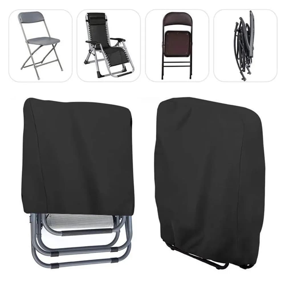 Folding Chair Dust Cover Outdoor Garden Chairs Storage Bag Patio Furniture Protector Waterproof Dustproof Chair Cover