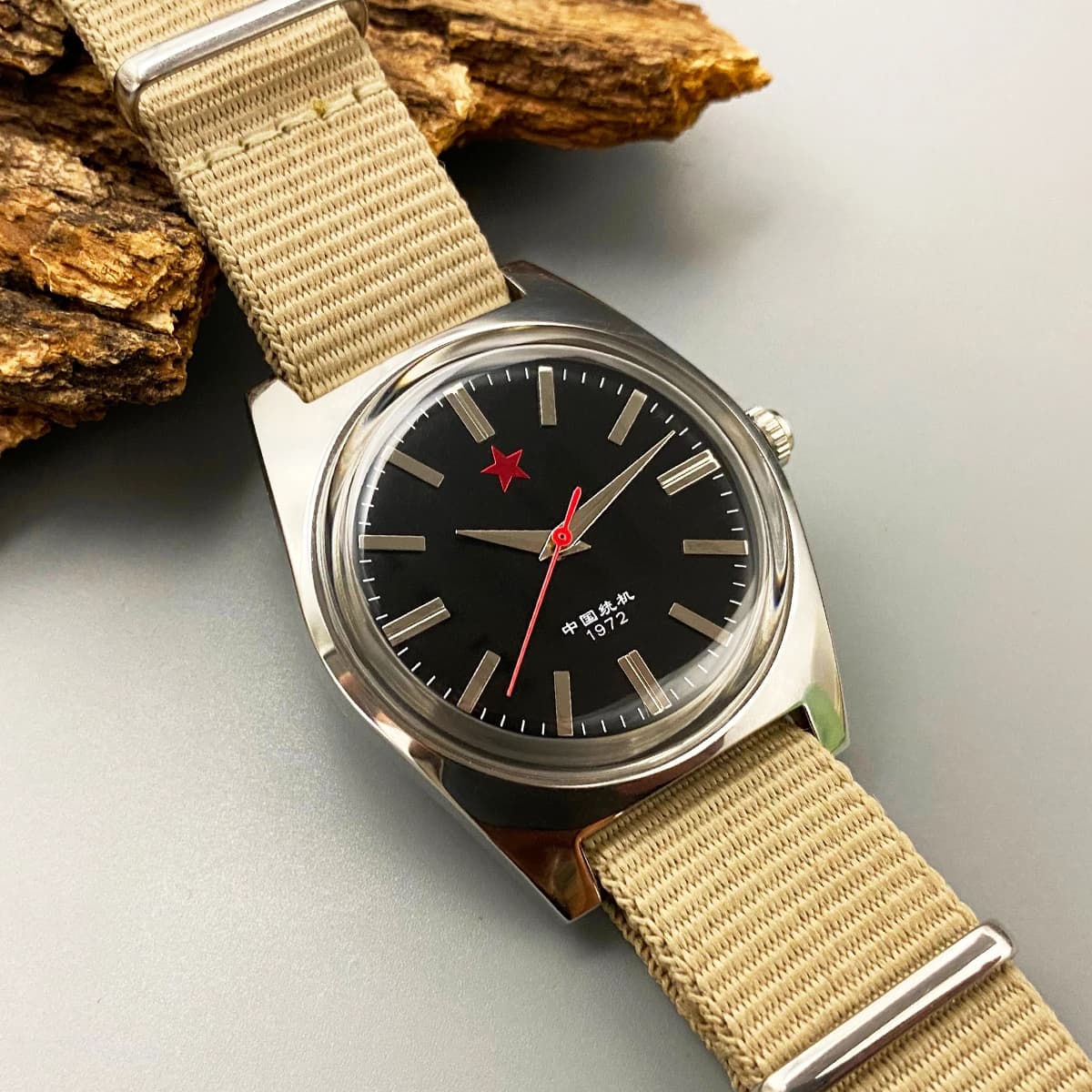 Men’s Mechanical Watch Shanghai 8120 Manual Mechanical Movement 36Mm Retro Chinese Watch Suitable for Men’s Gifts