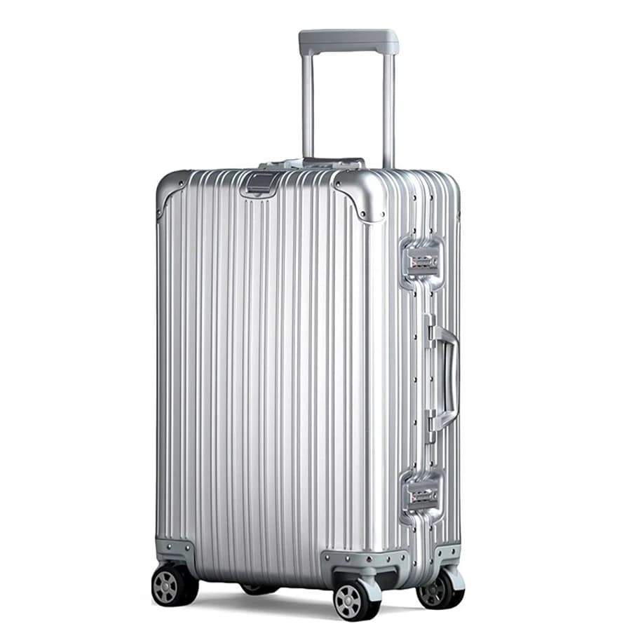 All Aluminum Magnesium Alloy Luggage, Women's 20/24/26/29 Inch Metal Luggage, Men's High-End Password Carry On Luggage, TSA Lock