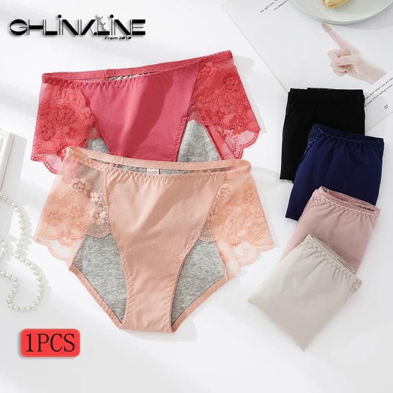 Menstrual Panties Female Cotton Lingerie Women's Leak Proof Physiological Underwear Comfortable Breathable Waterproof Briefs