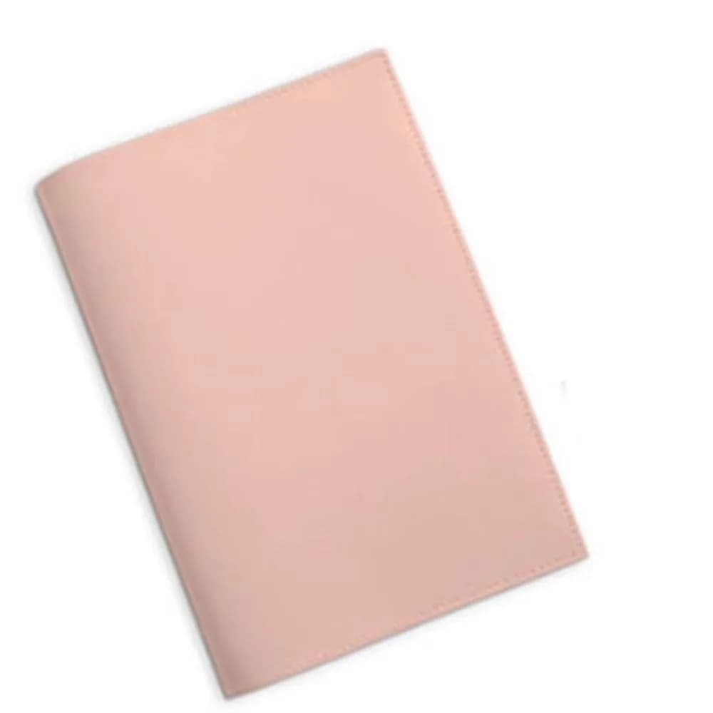 Korean Pu Leather Book Cover Solid Color No Bookmark Replaceable Cover Notebook Leather Cover Home Office Use