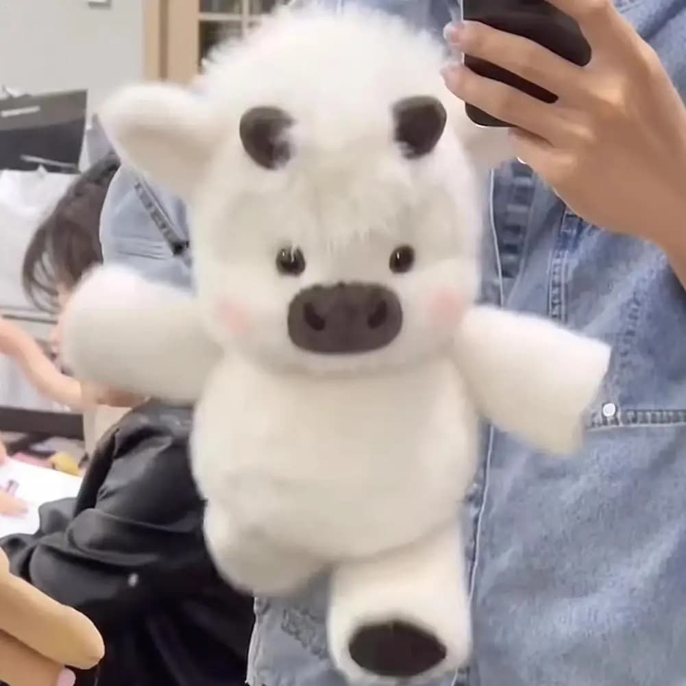 Soft Calf Pig Stuffed Animal Plush Toy Cute Animated Stuffed Animal Pillow Creative Running Pig Plush Toy Gift 17.7inch