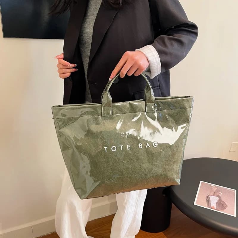 Women's Tote Bags New Solid Color Bag Simple Outdoor Leisure Large -capacity Bag Work Commuter Сумка Женская 2025 Тренд Bolsos