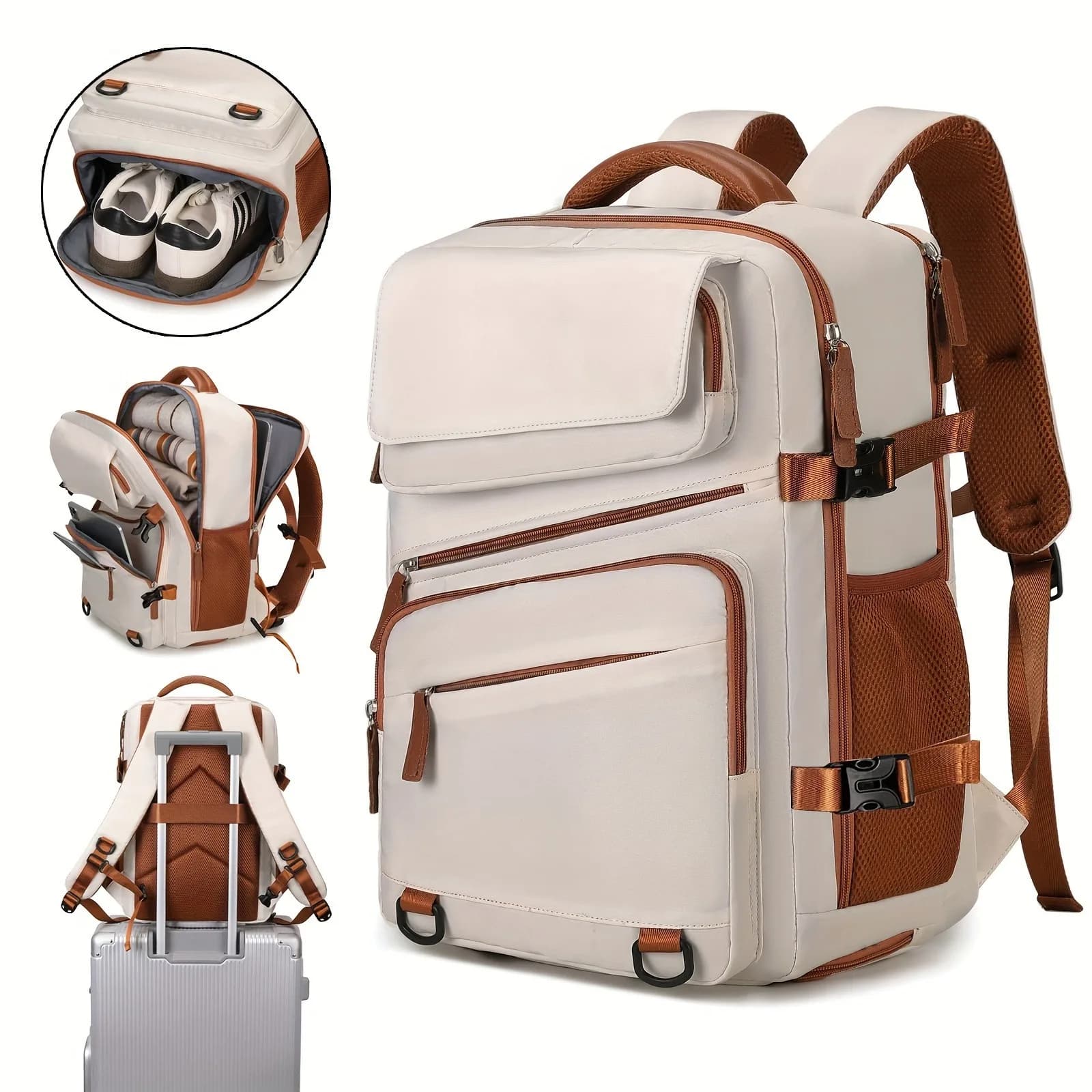 Business Backpack for Men and Women, Large Capacity Expandable Backpack, Computer Backpack, Backpack, Travel Bag